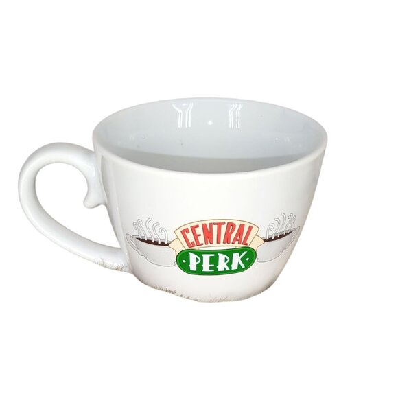 Friends Central Perk White Large Ceramic Big Cup Coffee Mug 24oz Cereal Bowl - Picture 1 of 4